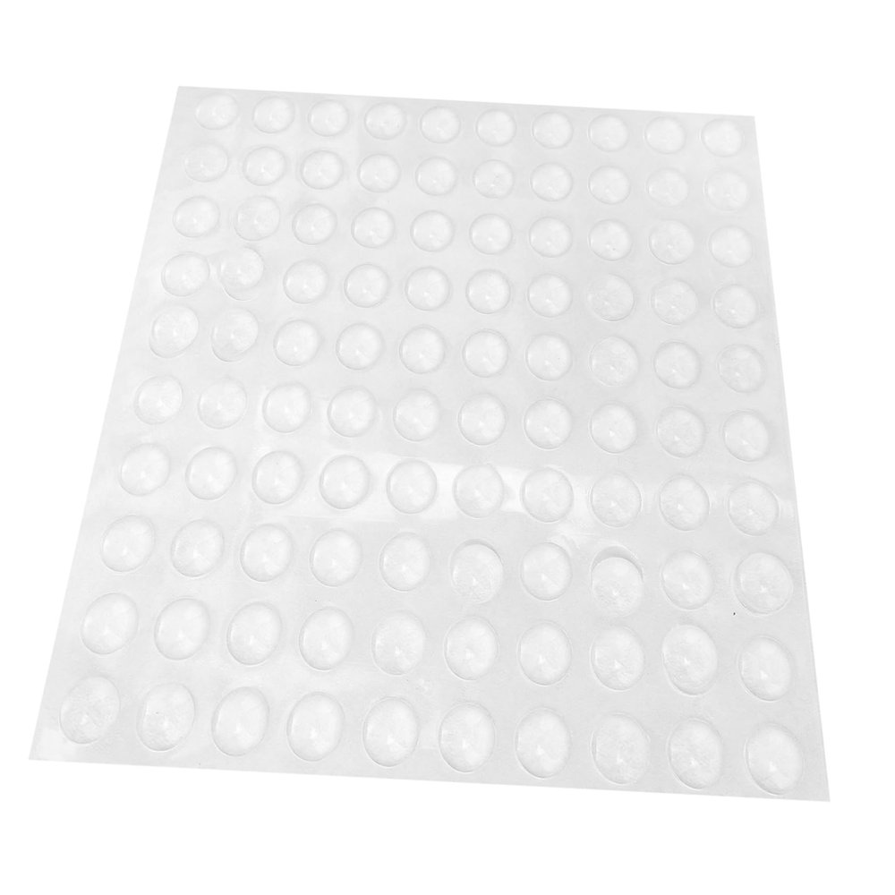 Healeved Bump Dots Stickers 100pcs Silicone Anti-Collision Pads Low Vision Door Bumpers Reusable Adhesive Furniture Protectors for Visually Impaired Users