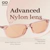 Bloomoak Rose Tinted Migraine Glasses, FL- Flex Light Sensitivity Relief Glasses for Fluorescent LED Glare, Photophobia, Eye Strain (Cinnamon Rose - 70% - Transparent Petal Pink(For Outdoor)) view 3