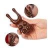 1Pc Sandalwood Eye Nose Meridian Massager Body Massage Comb Wooden Handle Sandalwood Acupuncture Point Massager(Type w) view 4