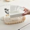 DFHS46JK Tissue Box Cover Household Cute Coffee Table Tissue Organizer Creative Elastic Tray Drawer Box Living Room High-grade Tissue Box In Living Room view 4