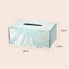 DFHS46JK Tissue Box Cover High-grade Tissue Box Light Luxury Living Room Coffee Table Paper Box Household Napkin Box Creative Decoration Ornaments In Living Room view 2