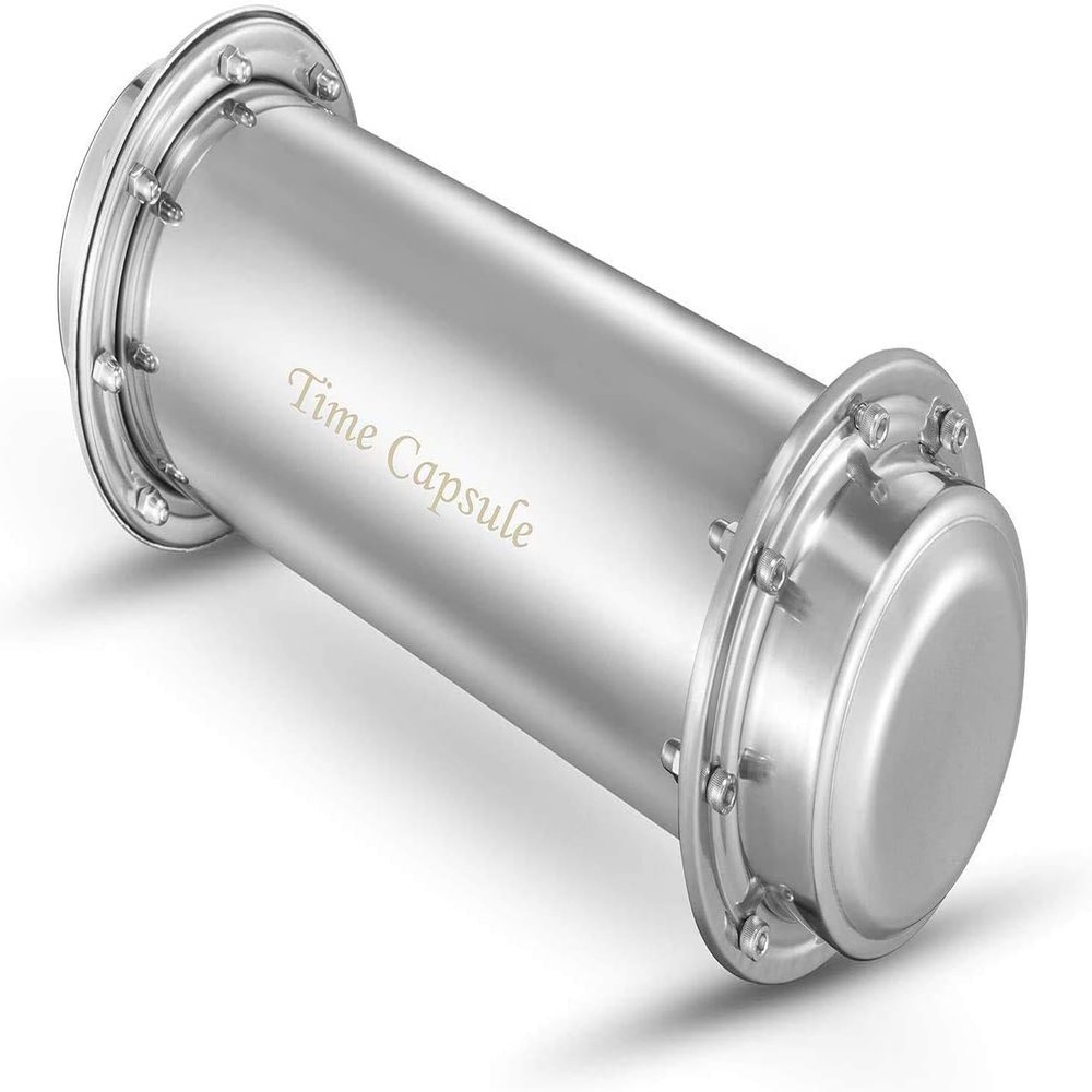 pobowlgarls Time Capsule Stainless Steel Waterproof Container (13.4 Inch)