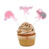 Amosfun 3sets Party Cake Decorations Kids Cake Toppers Edible Decor Jungle Decor Insert for Birthday 24pcs*3 view 4