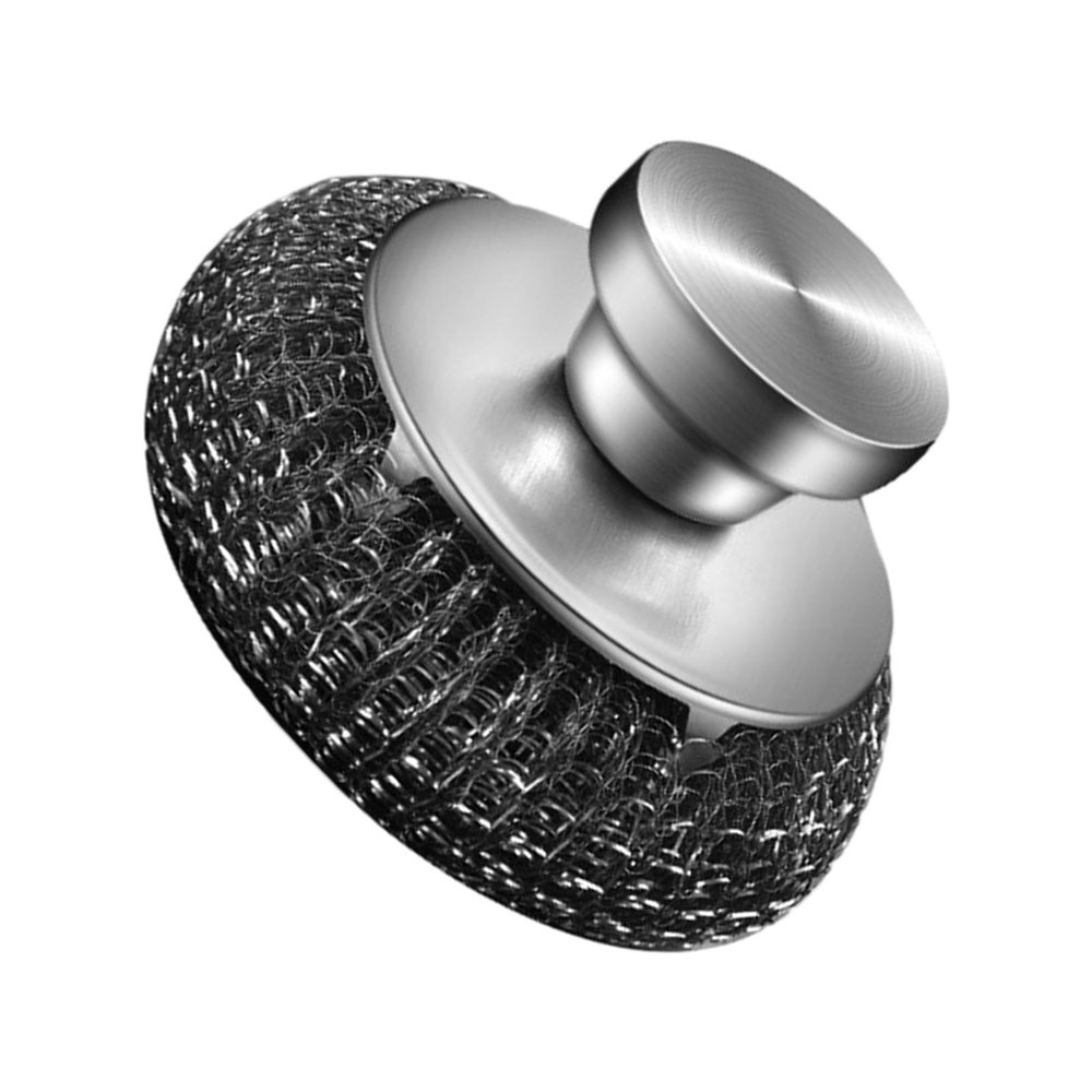 Stainless Steel Scourers Sponges Long Handled Metal Scrubber Pot Scrubbers