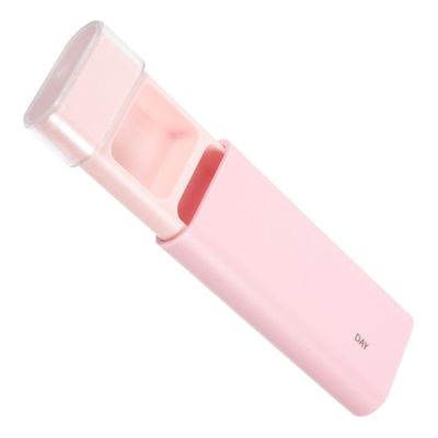 minkissy 3 Pcs Portable Medicine Splitter Mini Storage Kit Round Pill Box for Outdoor Travel Pp Material Medicine Storage Box