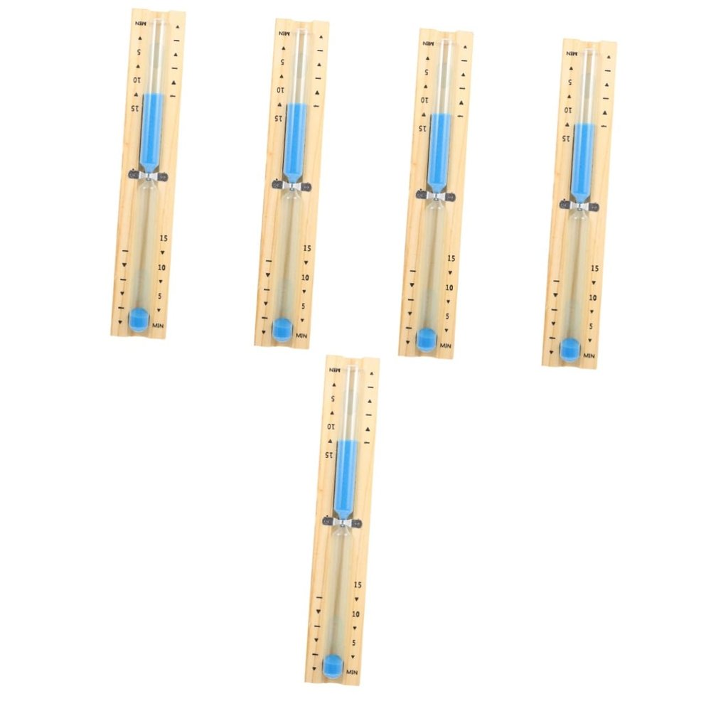 Toddmomy 5pcs Wooden Hourglass Timer for Sauna Sauna Timer and Decorative Clock