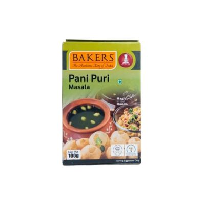 Bakers Pani Puri Masala, Tangy and Spicy Mix for Homemade Pani Puri - 100gms (Pack of 1)