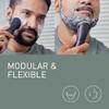Panasonic ER-CFB1 Multishape Modular Personal Care System, Facial Brush Head Attachment Set, Exfoliation and Cleansing Beard Brush, Deep Clean Attachment, Black view 3