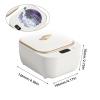 Ultrasonic Cleaner for Dentures, Retainer, Aligner, Mouthguard, Toothbrush Head, 48KHz Ultrasonic Retainer Cleaner Machine for All Dental Appliances, Jewelry etc (White) view 4