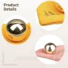 Brass Hand Exercise Balls, 1.5 Inch Copper Spheres, Smooth Portable Grip & Finger Strength Tools For Fitness & Stress Relief view 4