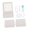 Beavorty 9sets Portable Contacts Lens Case Travel Contacts Lens Case Box Mirror Small Holder Box for Storage for Halloween Daily Use view 2