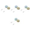 minkissy 8pcs Macaron Shape Glasses Cleaner Wipes Double-Sided Microfiber Cloths for Phones Tablets Laptops and Eyeglasses Screen Cleaning for Smudges and Fingerprints view 1