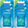 2 x Oral Satin Tape 25m Dental Waxed Mint Flossing Tape Oral Care for Fresh Clean Feel view 1