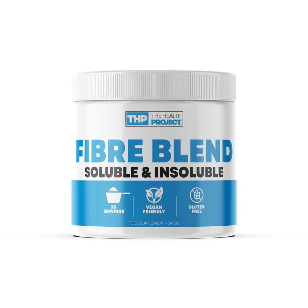 The Health Project Fibre Blend | 30 Servings 5 Grams Fibre per Serving | Soluble and Insoluble | Gluten Free and Vegan Friendly | Aids Digestive System and Helps Lower Blood Cholesterol 240g