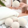 6Pcs Wool Dryer Balls, Reusable Wool Felt Fabric Softener Drying Balls, Reduces Clothing Wrinkles and Saves Drying Time, Accelerated Drying Eliminates Static Electricity (7.5cm) view 4