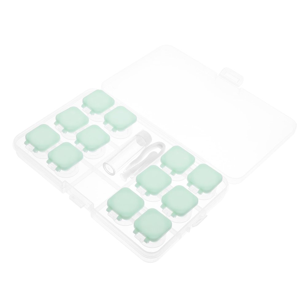 Beavorty 2sets Portable Multiple Holder Travel Cosmetic Lens Storage Box Organizer for Home and Go Leak Design Easy Access