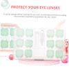 Beavorty 2sets Portable Multiple Holder Travel Cosmetic Lens Storage Box Organizer for Home and Go Leak Design Easy Access view 4