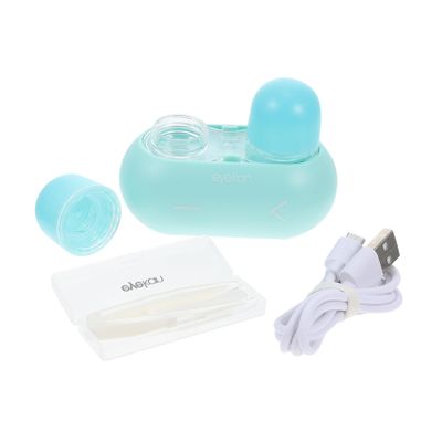 Beavorty Electric Rabbit Cleaner Portable Contact Lens Washer Box for Daily Use Automatic Cleaning and Storage