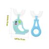 Beavorty 4pcs Silicone Boys and Girls Toothbrush U-Shaped Manual Toothbrush Soft Bristles Tooth Cleaner Portable for Boy Girl view 3