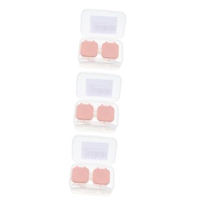 Beavorty 3pcs Box Practical Lenses Case for Eyewear Portable Lens Storage Holder for Travel and Daily Use