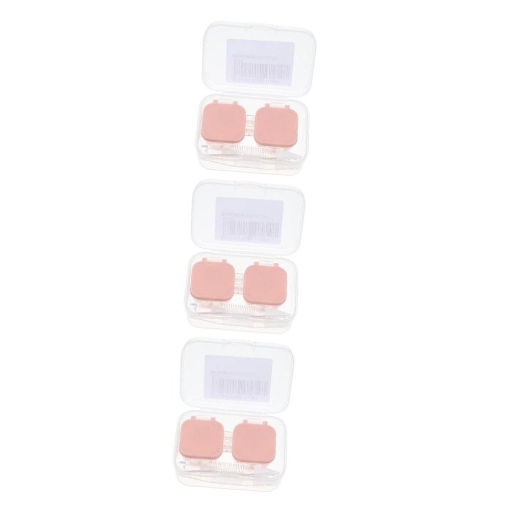 Beavorty 3pcs Box Practical Lenses Case for Eyewear Portable Lens Storage Holder for Travel and Daily Use