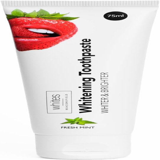 Whites Beaconsfield Whitening Toothpaste Advanced Stain Removal & Enamel Protection, Restores Shine & Improves Colour, Remineralises Sensitive Teeth, DentistDeveloped, Vegan, Fresh Mint