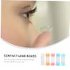 Beavorty Lens Box Storage Case 5Pcs Portable Compact Contact Lens Container for Work and Class view 3