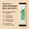 25 x Long Life Semi Skimmed UHT Milk Stick Sachets  10ml Single Portions  No Fridge Needed  Ideal for Tea, Coffee, Travel, Offices, Hotels & On-the-Go  WoodzyCo Exclusive view 3