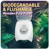 Disposable Toilet Seat Cover - Biodegradable and Flushable Toilet Seat Liners for Public Toilets | Compact White Toilet Seat Covers Disposable | One Size Fits All Travel Essentials Toiletries | FIFCO view 4