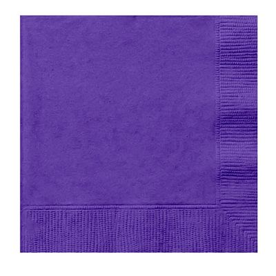 Venuscello 500 x Purple Swantex Paper Napkins Parties Napkins 33cm 2-Ply Disposable Ideal for Birthday, Wedding Catering & Dinner