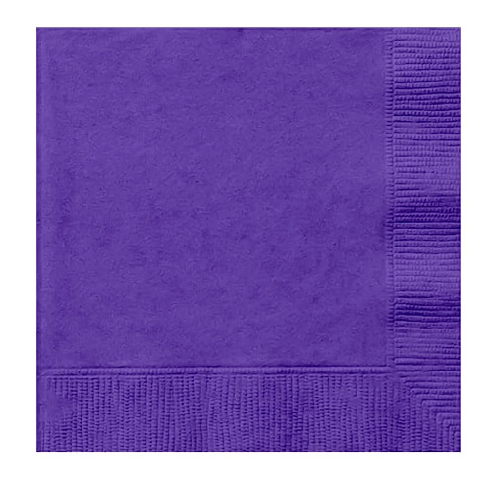 Venuscello 500 x Purple Swantex Paper Napkins Parties Napkins 33cm 2-Ply Disposable Ideal for Birthday, Wedding Catering & Dinner
