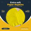 Venuscello 300 x Sunny Yellow Swantex Paper Napkins Parties Napkins 33cm 2-Ply Disposable Ideal for Birthday, Wedding Catering & Dinner view 3