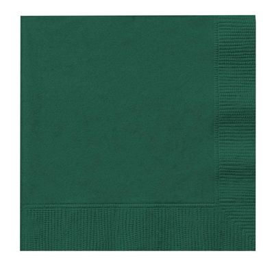 Venuscello 300 x Dark Green Swantex Paper Napkins Parties Napkins 33cm 2-Ply Disposable Ideal for Birthday, Wedding Catering & Dinner