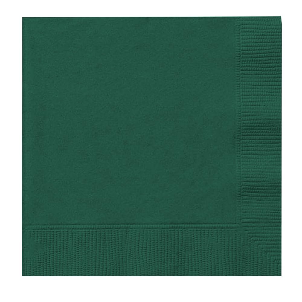 Venuscello 300 x Dark Green Swantex Paper Napkins Parties Napkins 33cm 2-Ply Disposable Ideal for Birthday, Wedding Catering & Dinner