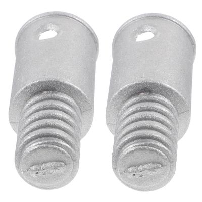 Healvian Threaded Tip Replacement Pole Adapter for Broom 2pcs Metal Connector for Telescopic Extension Poles Suitable for Household Cleaning Tools and Push Broom Handles