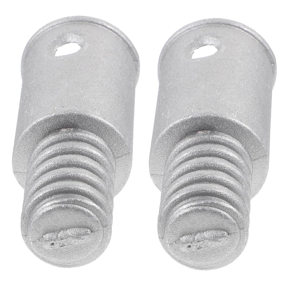 Healvian Threaded Tip Replacement Pole Adapter for Broom 2pcs Metal Connector for Telescopic Extension Poles Suitable for Household Cleaning Tools and Push Broom Handles
