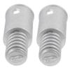 Healvian Threaded Tip Replacement Pole Adapter for Broom 2pcs Metal Connector for Telescopic Extension Poles Suitable for Household Cleaning Tools and Push Broom Handles view 1
