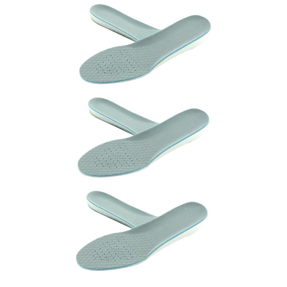 minkissy 3pcs Height Increase Insoles Sports Shoe Lift Eva Insoles Arch Support for Heels for Men Women