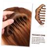 Healvian Wooden Comb Massage Comb for Hair Women Handheld Scalp Massage Tool Wide Tooth Design Solid Wood as Body Acupoint Massager view 3