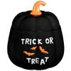 Ceramic Pumpkin Jar - Trick or Treat - Fill this Ceramic Pumpkin Jar with spooky snacks, tricky treats and creepy cookies! - Get that witchin' kitchen! - Available Designs:Trick or Treat view 1