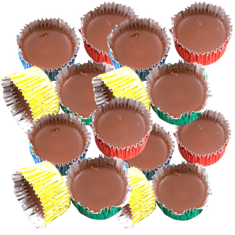 Icy Cups Chocolate Flavour Candy Pieces, Pack of 100 (400g) or 200 (800g), Individually Wrapped (100 piece 400g)