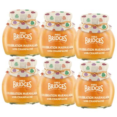 Mrs Bridges - Celebration Marmalade with Champagne - 340g - Pack of 6