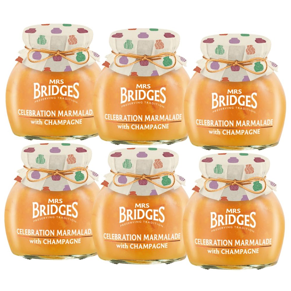 Mrs Bridges - Celebration Marmalade with Champagne - 340g - Pack of 6