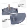 Healvian Replacement Toilet Rail Part Rubber Feet Pad for Shower Chair with Anti-Slip Function and Sleek Design, Sturdy Nonslip Toilet Rail Feet for Bathroom Safety view 4