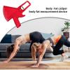 Body Fitness | Handheld Fat Tape | Portable Measure Tool, Accurate Bmi Monitor Body Fat Skinfold Tool Fitness Measurement Tool Double Spring view 4