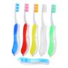 Healvian 6pcs Travel Toothbrush Portable Folding Brush Holder for Daily Use and Outdoor Activities view 1