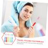 Healvian 6pcs Travel Toothbrush Portable Folding Brush Holder for Daily Use and Outdoor Activities view 3