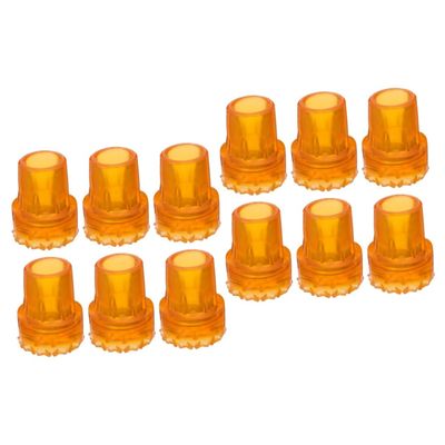 FOMIYES 12pcs Rubber Cane Pad Non-Skid Crutch Cushion Tip Protector for Walking Stick Use in Home Outdoor
