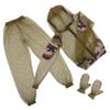 FRCOLOR Outdoor Camping Suit Set with Mosquito Net Jacket and Pants, Military Green Camouflage 3pcs Beekeeper Protective Clothing for Fishing, Beekeeping, and Jungle Exploration view 1