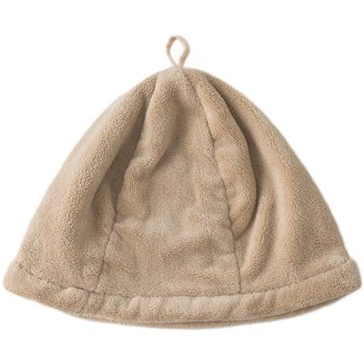 Zghhc Bath Sauna Hat Coral Fleece Fisherman's Hat Shower Cap Russian Bath Hat Vaporarium Hat Bathing Accessories Sauna Supplies Bath Hat for Women Men